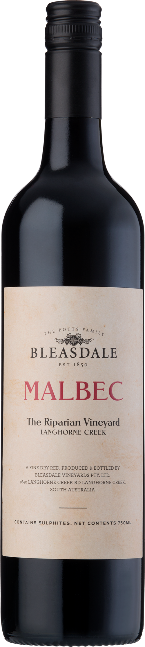 Bleasdale Vineyards The Riparian Vineyard Malbec 2022